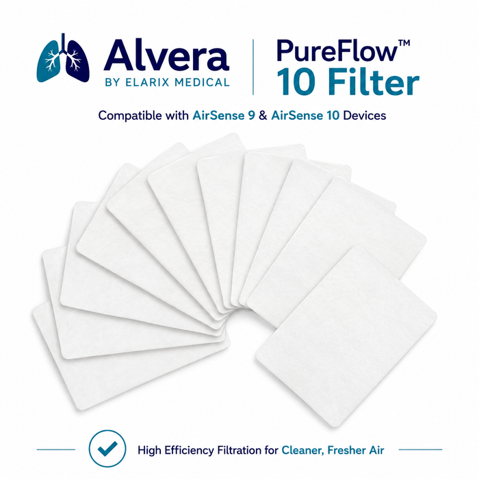 ALVERA PureFlow 10 Filter Compatible with AirSense 9 & AirSense 10 Devices SelfiMed UK
