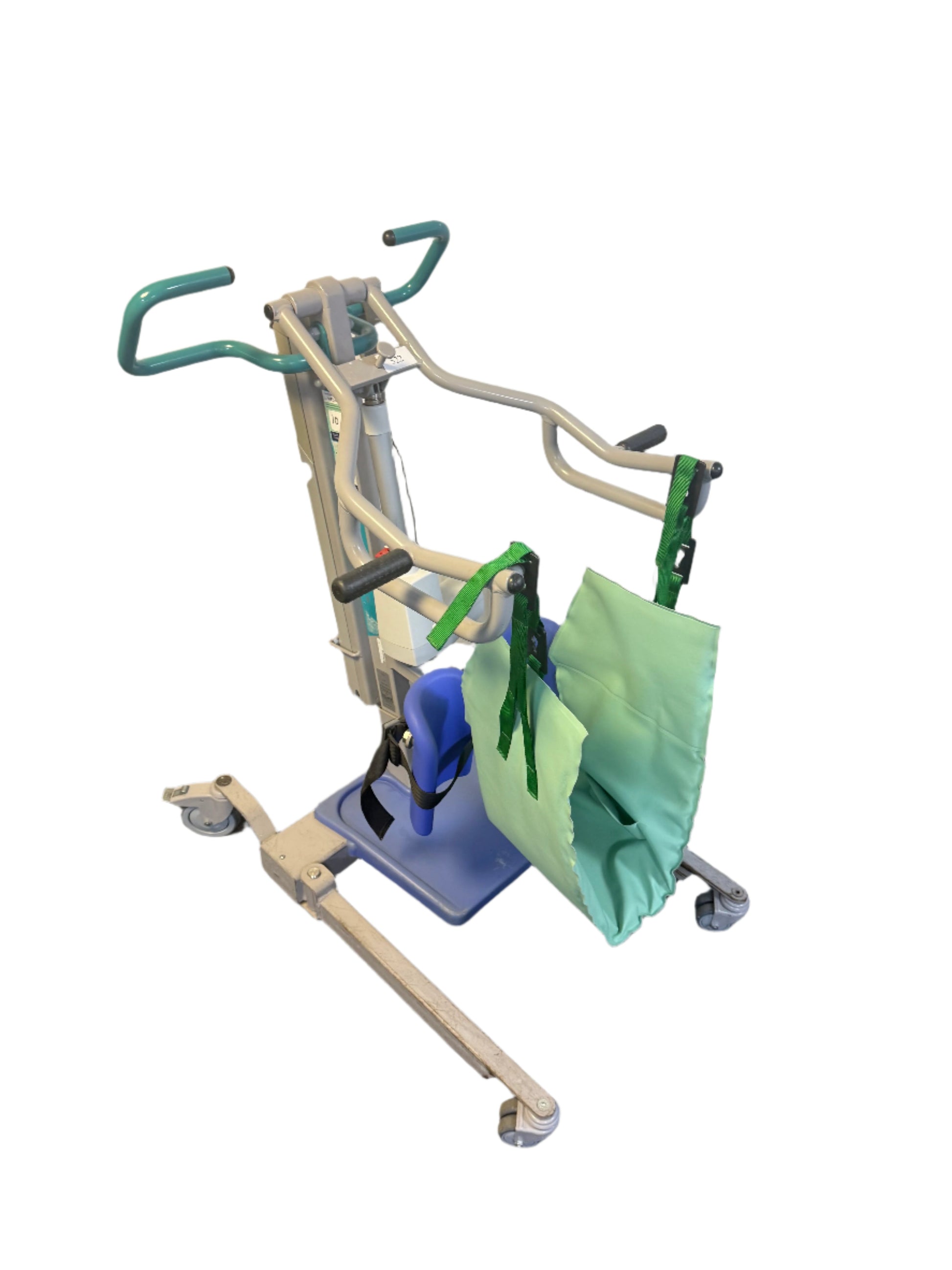 Arjo Sara 3000 electric patient hoist with sling attached
