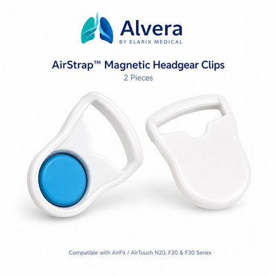ALVERA AirStrap™ Magnetic Headgear Clips - 2 Pieces